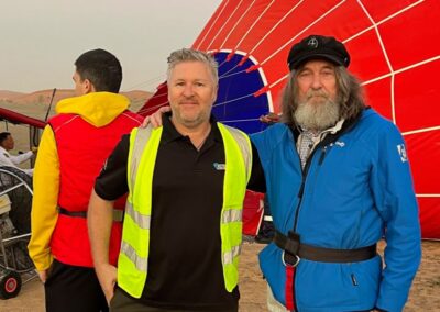 ActionFlight Air Operations Manager Wayne Jack with Fedor Konykhov