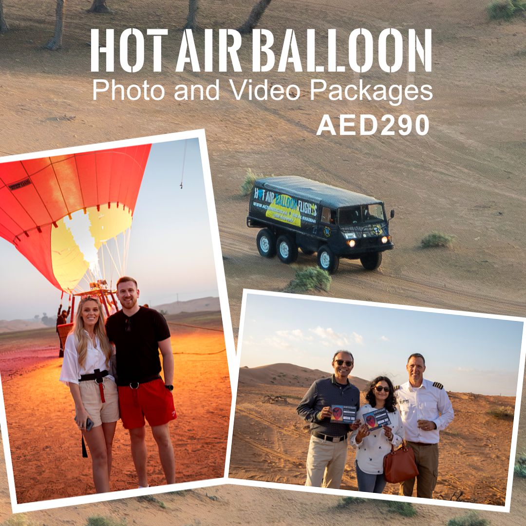 RAK hot air balloon photo and video packages
